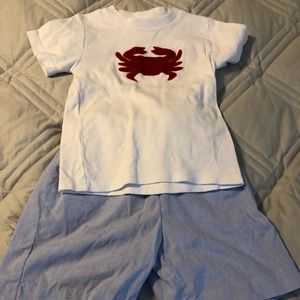 Betti Terrell Appliqué Crab Outfit